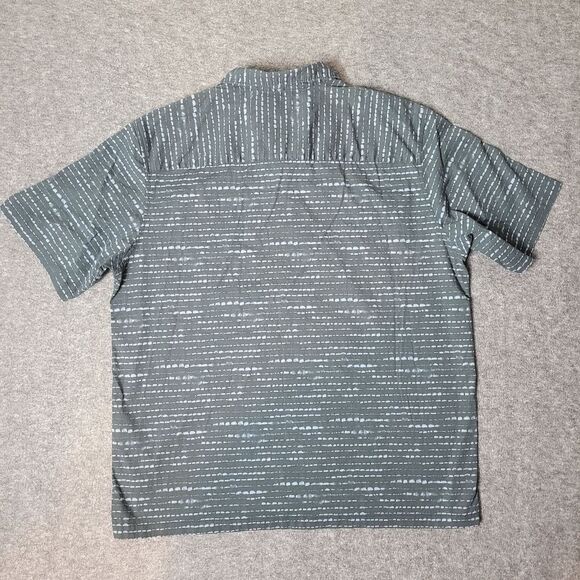 Theory Noll Diffusion Mens Size XL Black Woven Short Sleeve Shirt - Picture 3 of 11